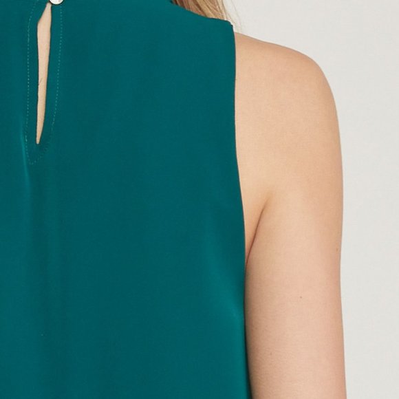 👠ENTRO Swoop Neck Top in Forest👠 - Picture 7 of 7